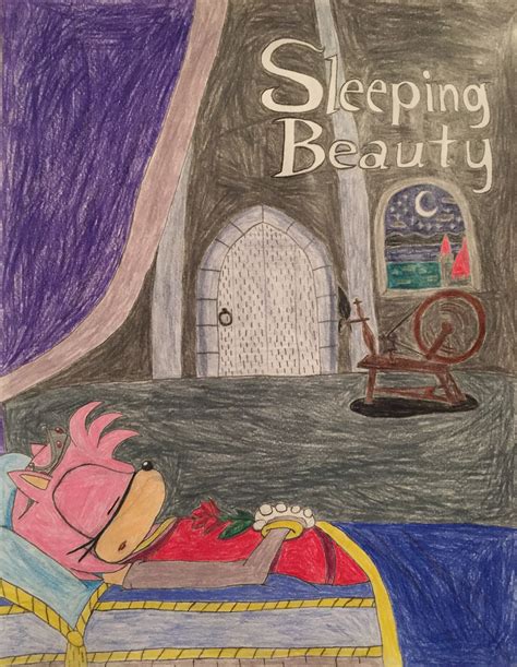 Amy Rose As Sleeping Beauty Color By Landsverk96 On Deviantart