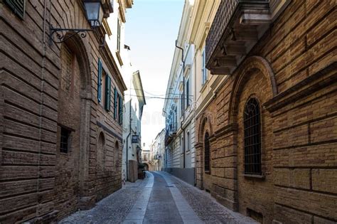 Medieval Street Of Loreto Aprutino Abruzzo Italy Stock Photo Image