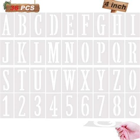 Buy Template Letter Stencils Alphabet Stencils Reusable Upper Letter