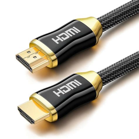 5m Hdmi 4k Cable Gold Plated V20 Nylon Braided Long Lead 2160p 3d Hdtv