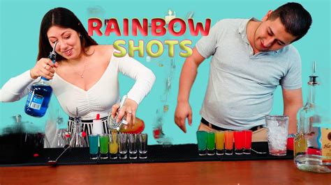 How To Make Rainbow Shots Easy And Delicious Rainbow Shots Tutorial