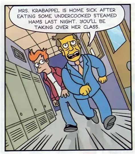 Simpsons Futurama Crossover Steamed Hams Know Your Meme