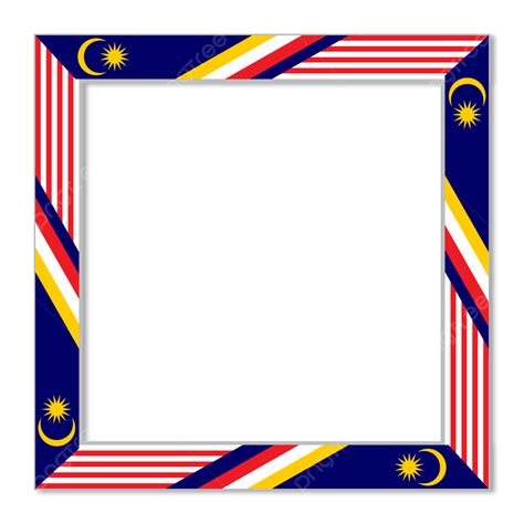 Warna Bingkai Bendera Malaysia Malaysia Foto Kotak Foto Kemerdekaan