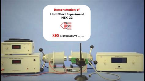 Hall Effect Experiment Hex 33 Youtube