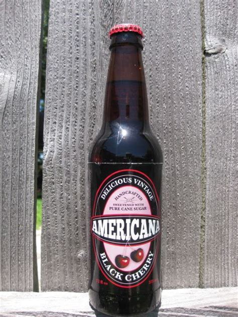 Americana Black Cherry Ginger Ale Soda Bottles Ale