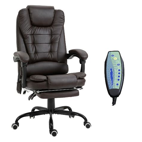 Vinsetto 7 Point Vibrating Massage Office Chair High Back Executive