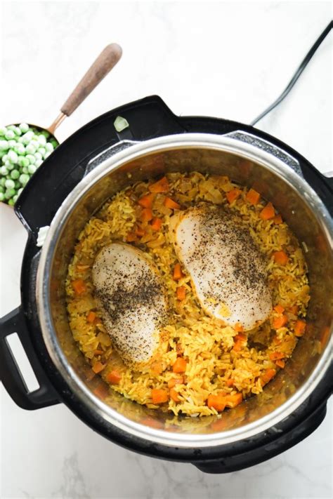 Bring to a boil over high heat, stirring frequently. Instant Pot Chicken and Homemade Yellow Rice (Pressure ...