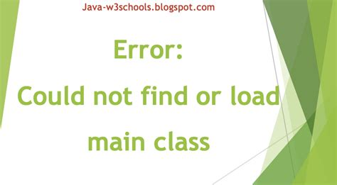 Fixed Error Could Not Find Or Load Main Class Javaprogramto Com
