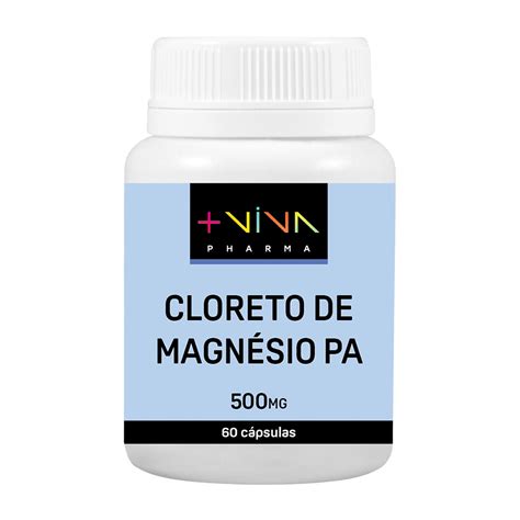 Cloreto de Magnésio PA 500mg 60 Cápsulas Viva Pharma