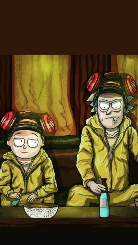 Rick Y Morty By Couna Rick And Morty Breaking Bad Hd Phone Wallpaper