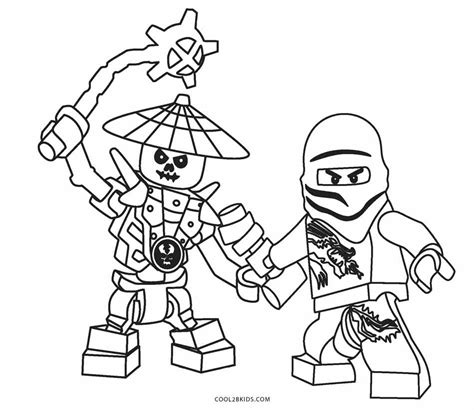 Lego ninjago cole fighting skeletons coloring page, printable. Free Printable Ninjago Coloring Pages For Kids