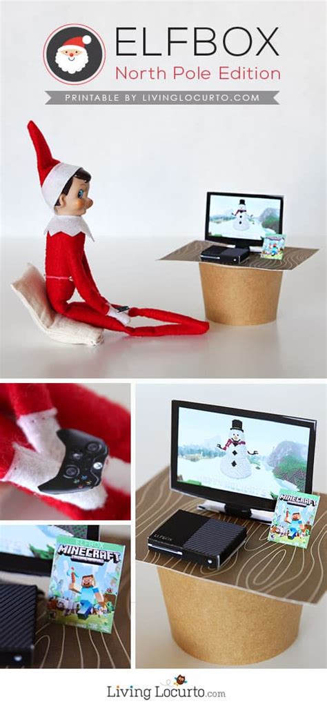 Christmas Elf Xbox And Minecraft Game Printables