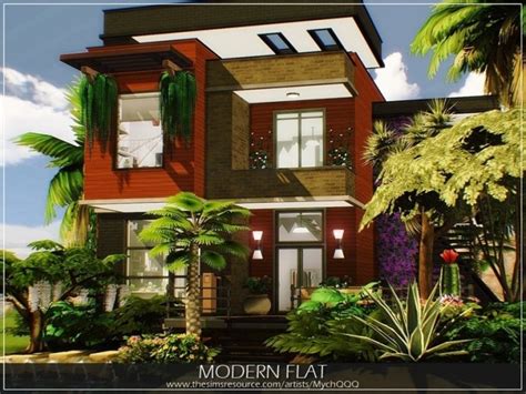 Modern Flat By Mychqqq At Tsr Sims 4 Updates