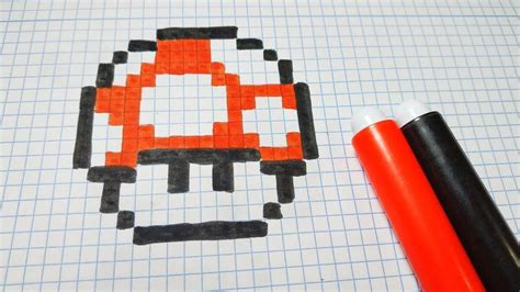 ¡el arte pixel es muy divertido! Como dibujar el HONGO de Mario Bros | Pixel Art en 2020 | Hongo mario bros, Hongo de mario ...