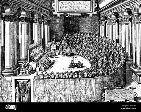 Religion Christianity Councils Council Of Trent 1545 1563 Stock