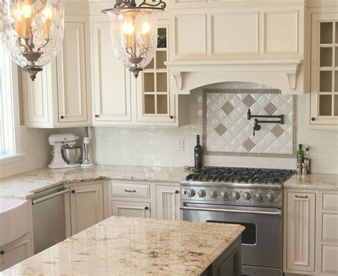 Brown granites are ideal for rustic kitchen decors when you have white cabinets and stainless steel appliances. Creams and chocolates melt together, making for a truly ...