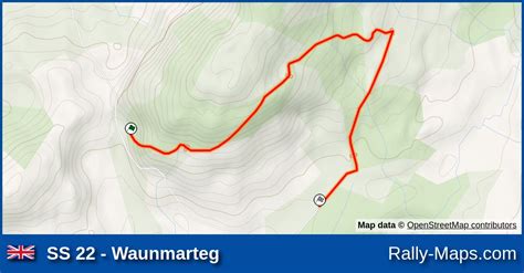 Ss 22 Waunmarteg Stage Map Fram Welsh International Rally 1987 Brc