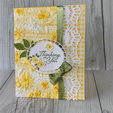 Stampin Up Country Floral Embossing Folder Stamped Sophisticates