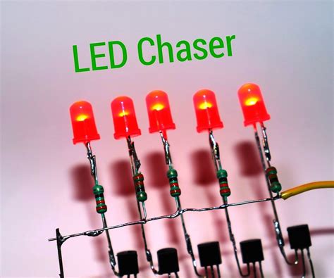 How To Make Led Chaser Using Ne555 Ic Bc547 17 Steps Instructables