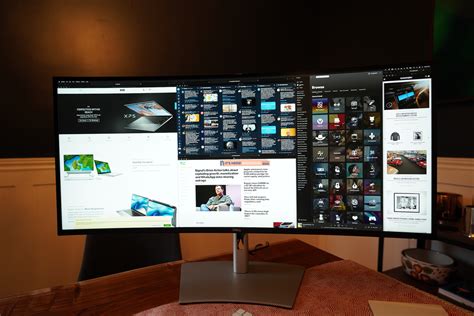 Dells 40 Inch Curved Monitor Is Perfect For A Home Office Command