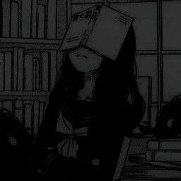 Sad Anime Girl Aesthetic Pfp Black IMAGESEE