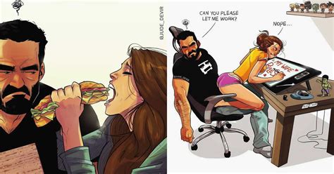 Artist Illustrates Everyday Life With His Wife In Adorable Comics GAG