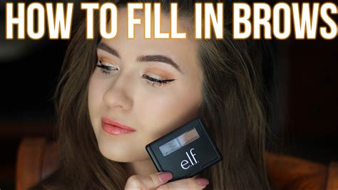 How To Fill In Your Eyebrows Elf Eyebrow Kit Easy For Beginners