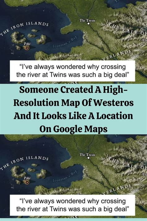 Someone Created A High Resolution Map Of Westeros And It Looks Like A