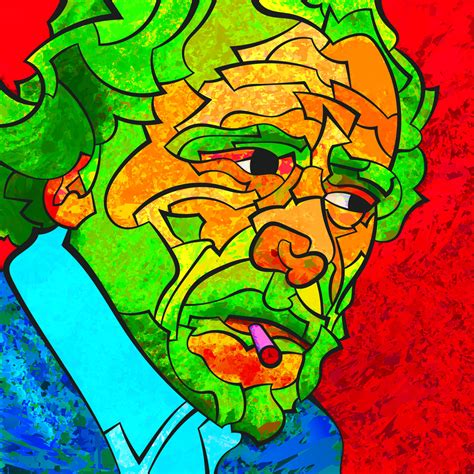 Charles Bukowski Ecrivain Painting By Semaj Joyce Artmajeur