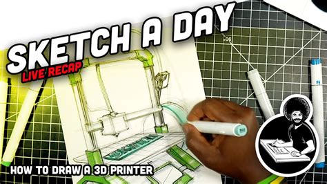 How To Draw A 3d Printer Youtube