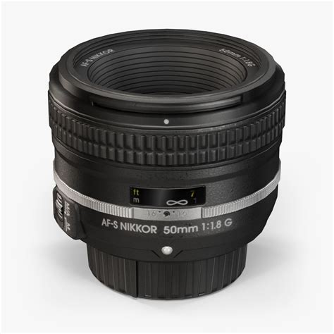 Nikon AF S Nikkor 50mm F 1 8G Special Edition 3D Model