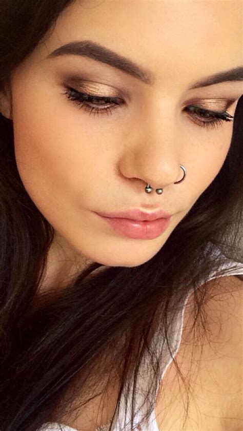 My Two Nose Piercings Septum And Nostril ️ Septum Nose Piercing
