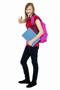Young, Girl, Student, Png, Image