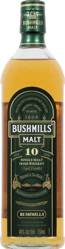 Bushmills Malt 10 Year Single Malt Irish Whiskey 750 Ml Fred Meyer