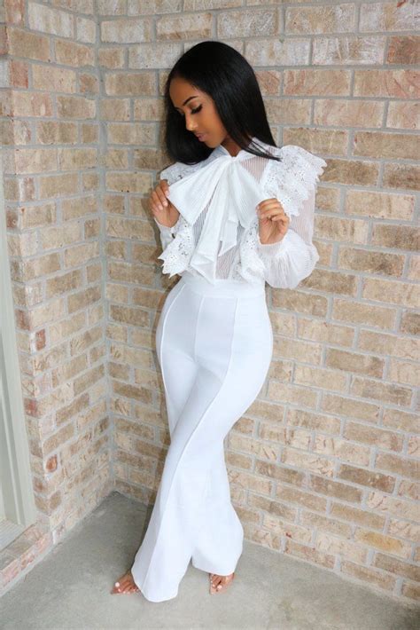 Ivory Ella Bow Jumpsuit All White Party Outfits White Outfits For