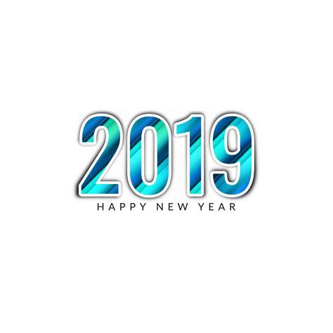 Abstract Happy New Year 2019 Stylish Background 270437 Vector Art At