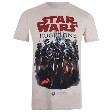 Star Wars Rogue One Mens Squad T Shirt Sand Merchandise Zavvi Uk