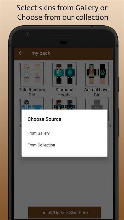 Skin Pack Maker For Minecraft Pe For Android Apk Download