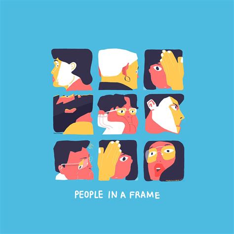 Check Out This Behance Project People In A Frame