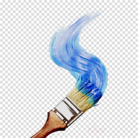 Download High Quality Paint Brush Clipart Blue Transparent Png Images