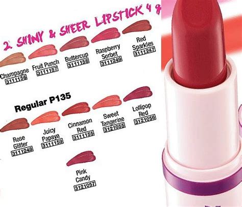 Avon Simply Pretty Shiny And Sheer Lipstick Sheer Lipstick Lipstick