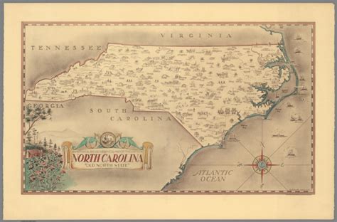 An Historical And Geographical Map Of The State Of North Carolina David Rumsey Historical Map