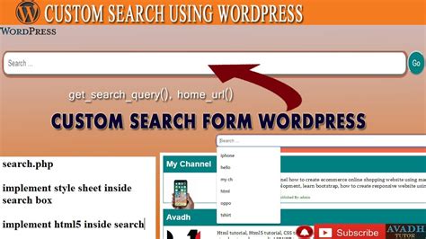 Custom Search In Wordpress Create Custom Search Form In Wordpress