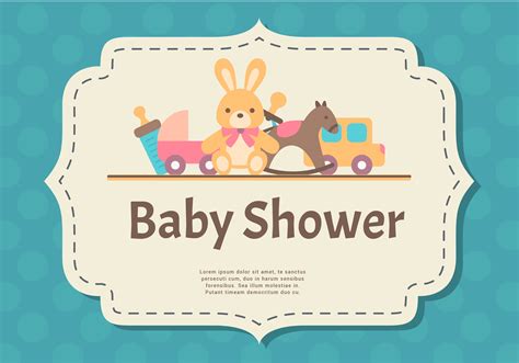 1 hour 4x8 greeting card (set of 20). Baby Shower Card 179705 Vector Art at Vecteezy