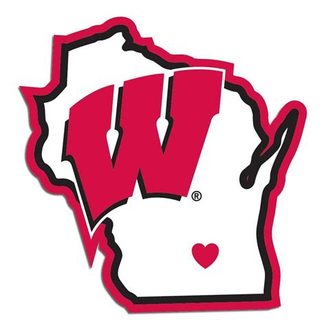 Wisconsin Badgers Decal Home State Pride Style Wisconsin Badgers