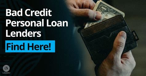Bad Credit Personal Loan Lenders Find Here Loanry