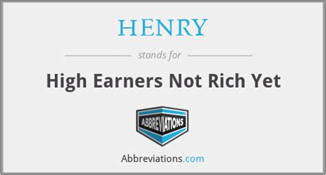 Henry High Earners Not Rich Yet