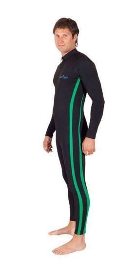 Mens Full Body Stinger Dive Swimsuit With Pocket Uv Protected Black