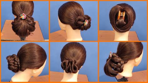 5 Different Bun Hairstyles On Mannequin Head Hairstyle Tutorial Ny Beauty Review