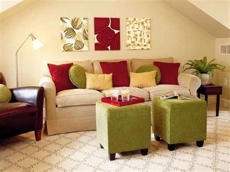 red and green living room decorating ideas | 16 Ideas Bringing Bright